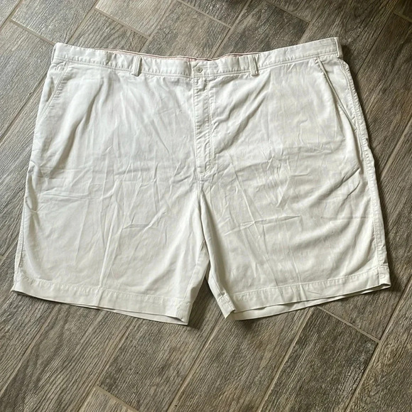 Tommy Bahama 9” tan shorts Men’s 54R Cotton Blend Casual Travel Relax Button Zip - Picture 2 of 11